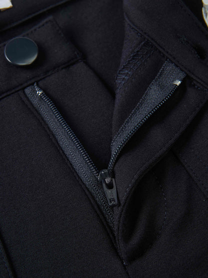 Dress pants - navy; boys dressy bottoms with zipper fly and button closure.