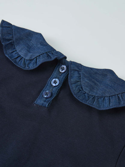 Denim-collar girls&