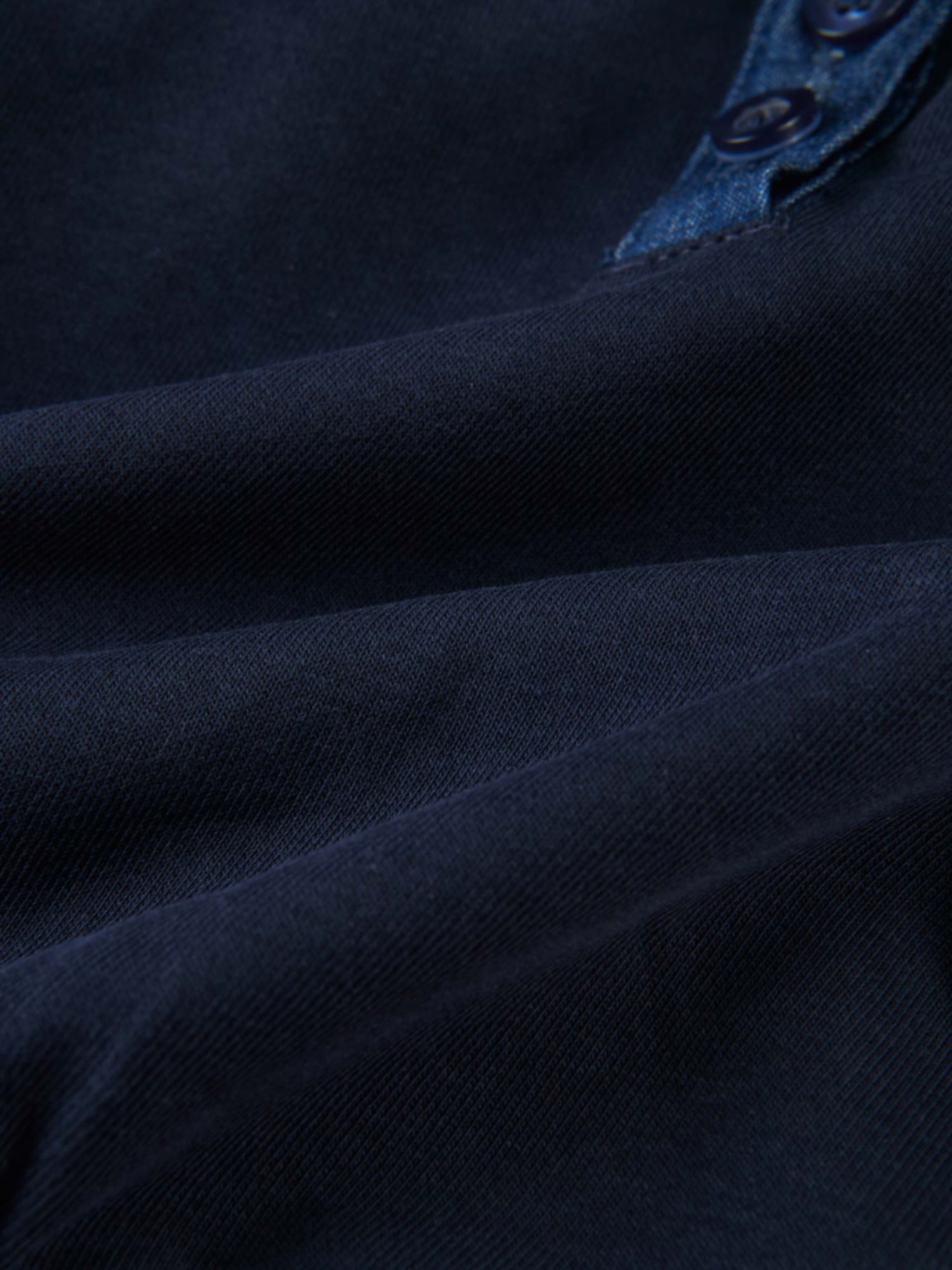 Denim Cherry Collar Sweatshirt by Adee; girls&