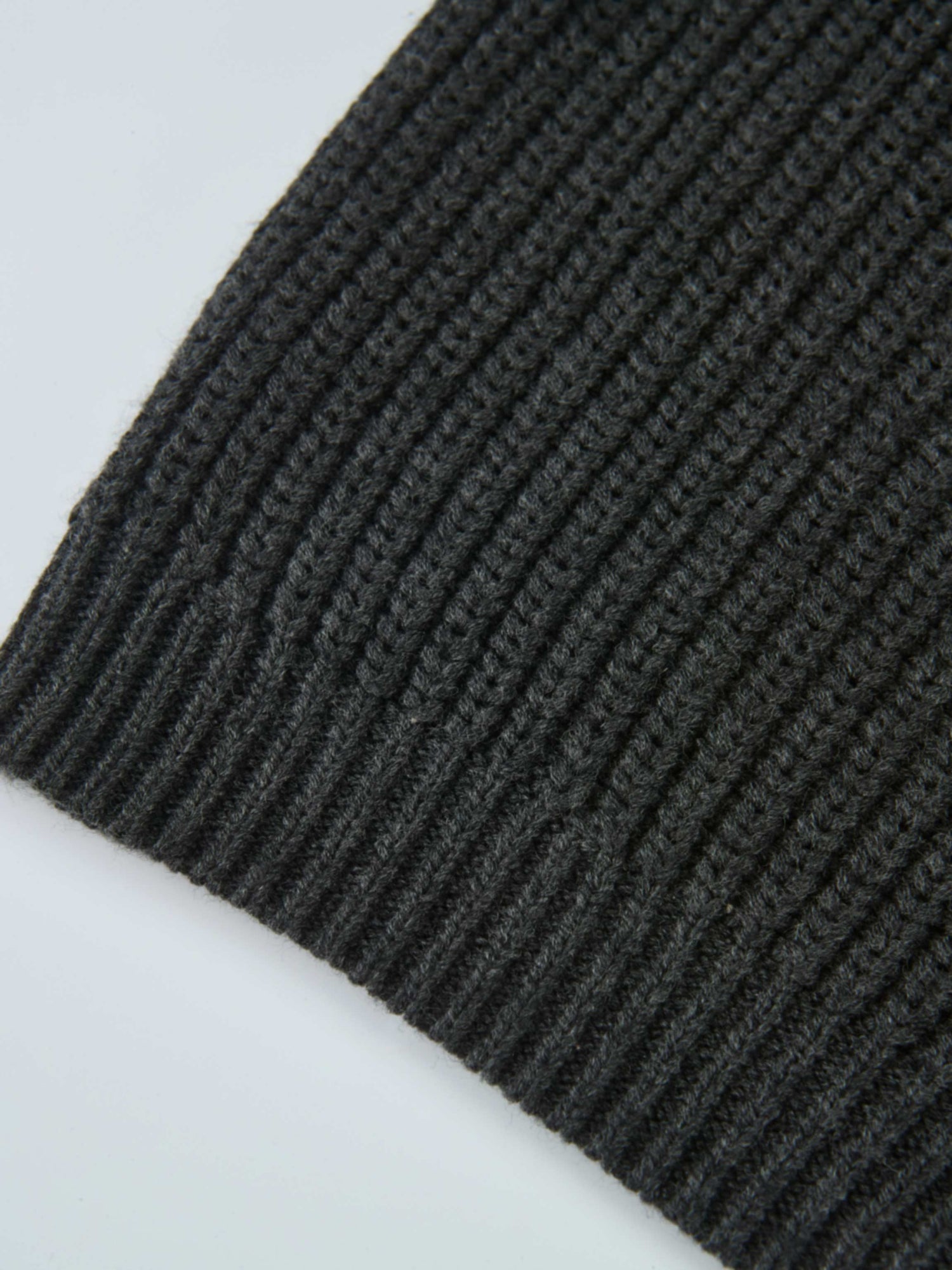 Knit Girl Sweater in grey rib-knit fabric for girls