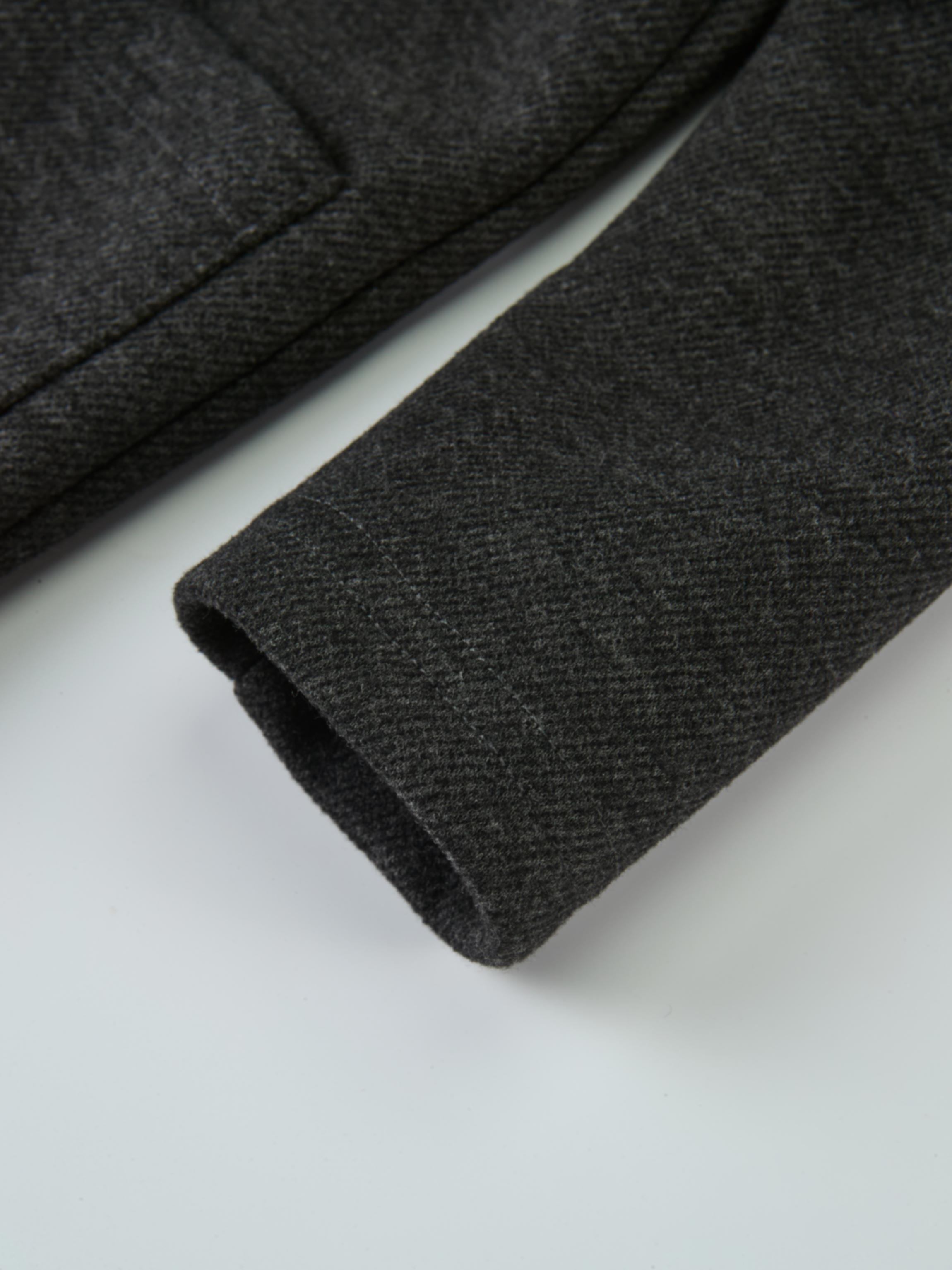 Textured twill blazer for boys in grey by Adee, dressy top
