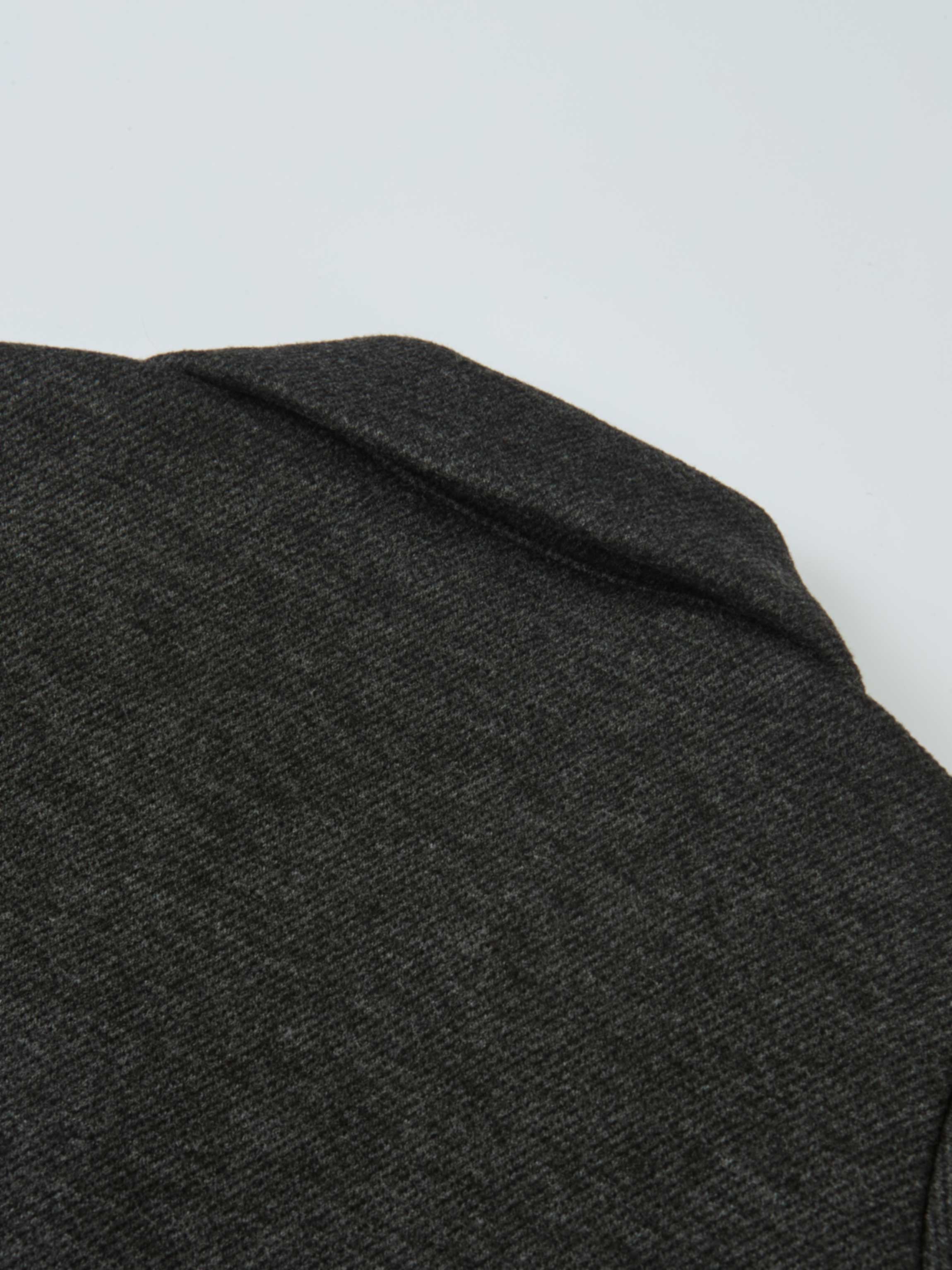 Textured Twill Blazer Grey for boys, Adee dressy top fabric close-up