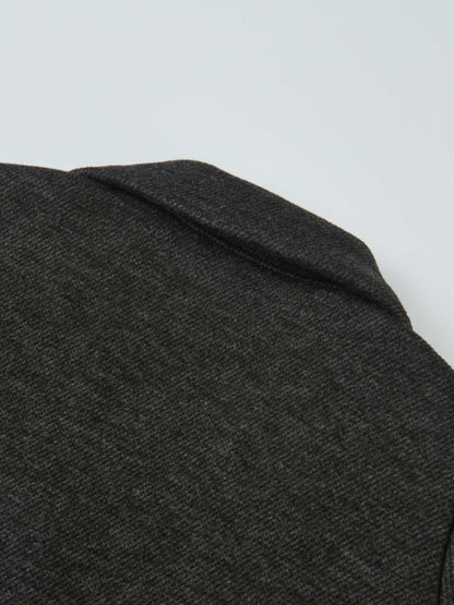 Textured Twill Blazer Grey for boys, Adee dressy top fabric close-up