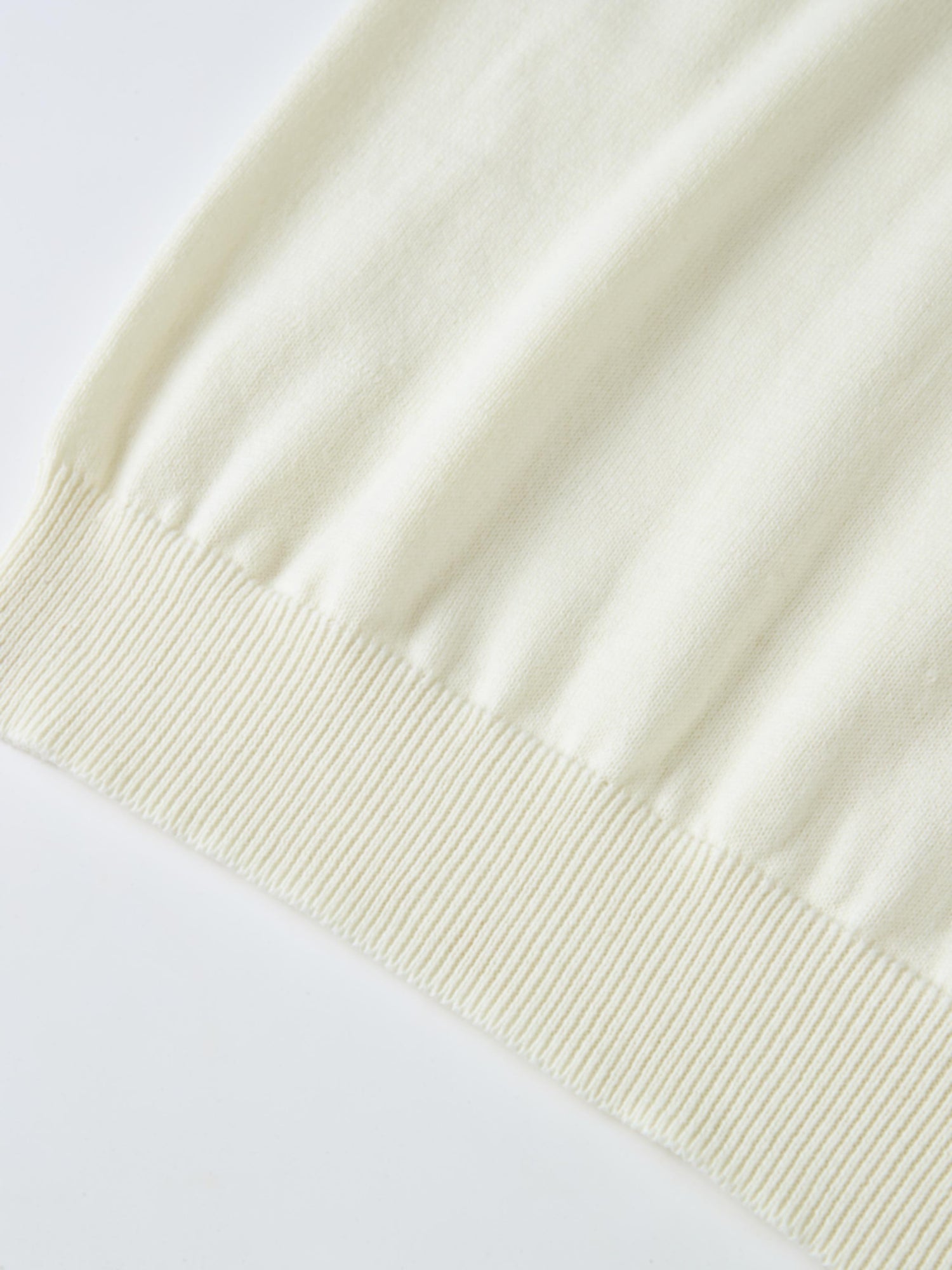 Ruffle Collar Knit Sweater - Cream; Adee girls’ knit top with ribbed cuffs