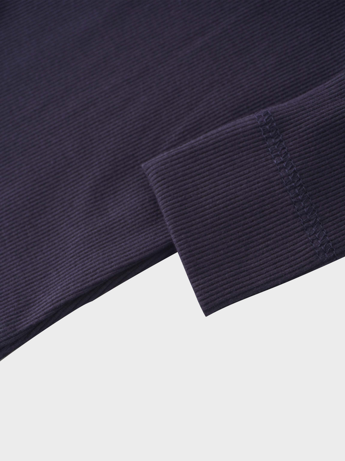 Crossover thin ribbed navy pajama for boys, soft, breathable sleepwear.
