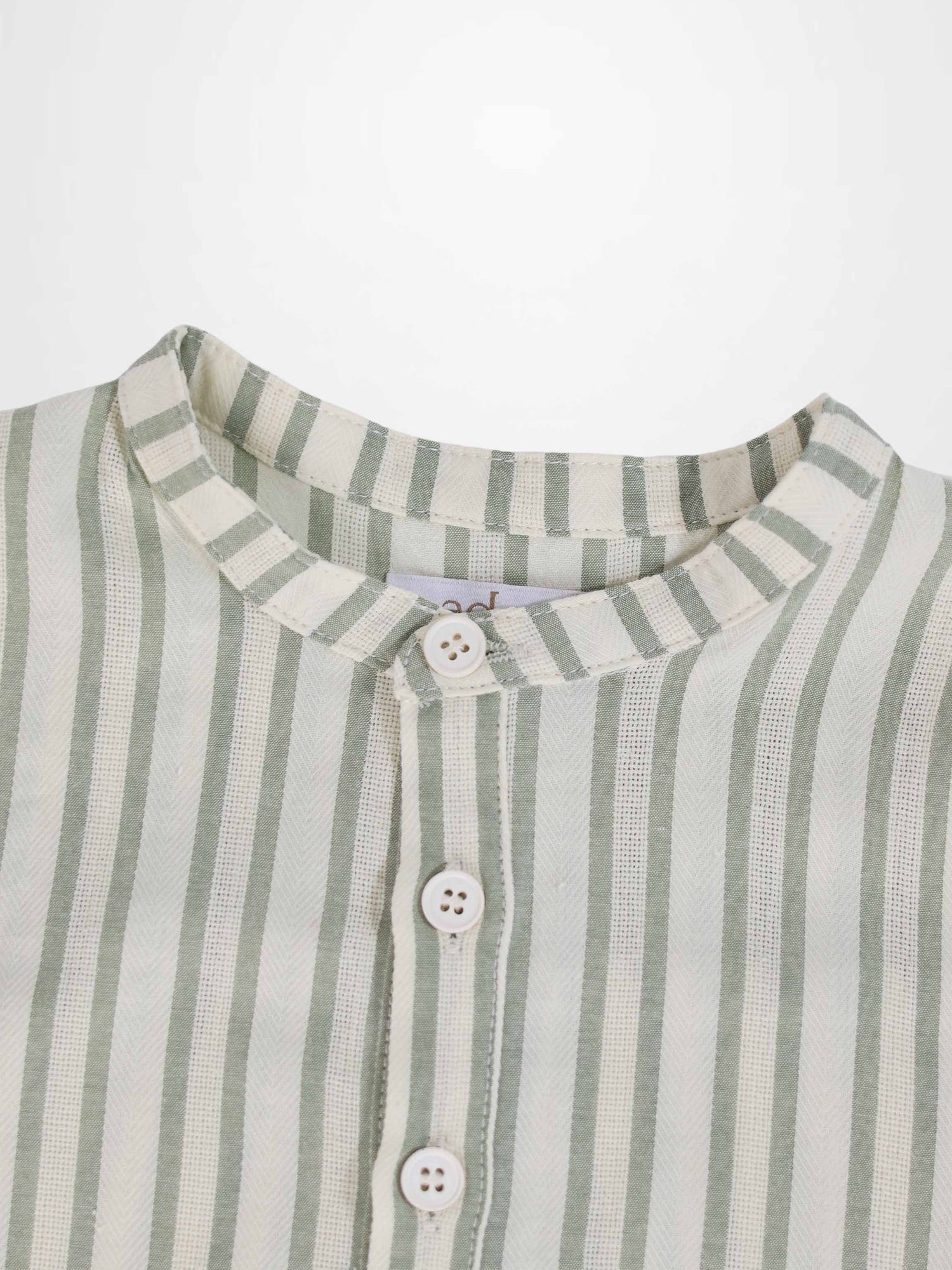 Green Striped Shirt &amp; Bloomers Set