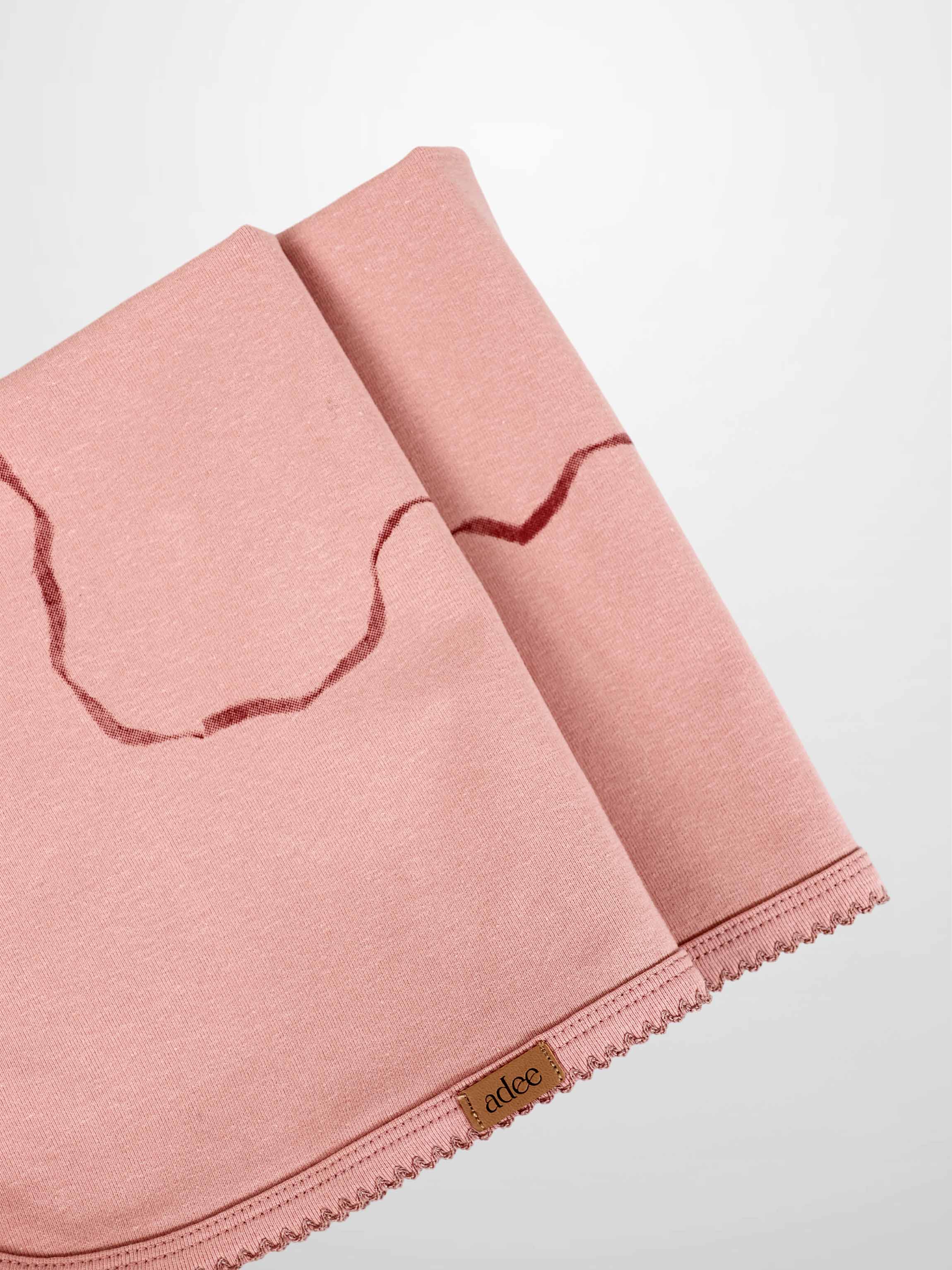 Pink Bow Blanket with Lace