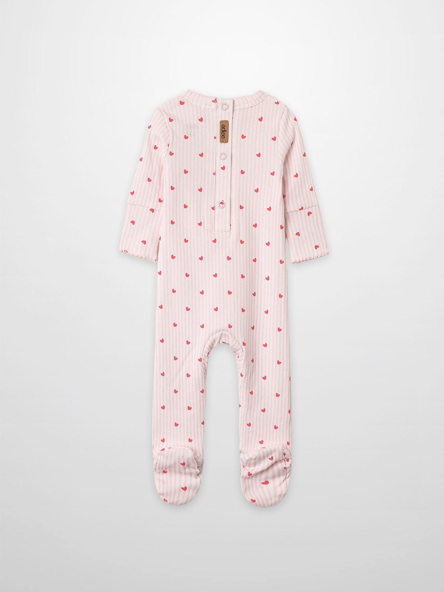 Pink Heart Stretchy with Lace girls&