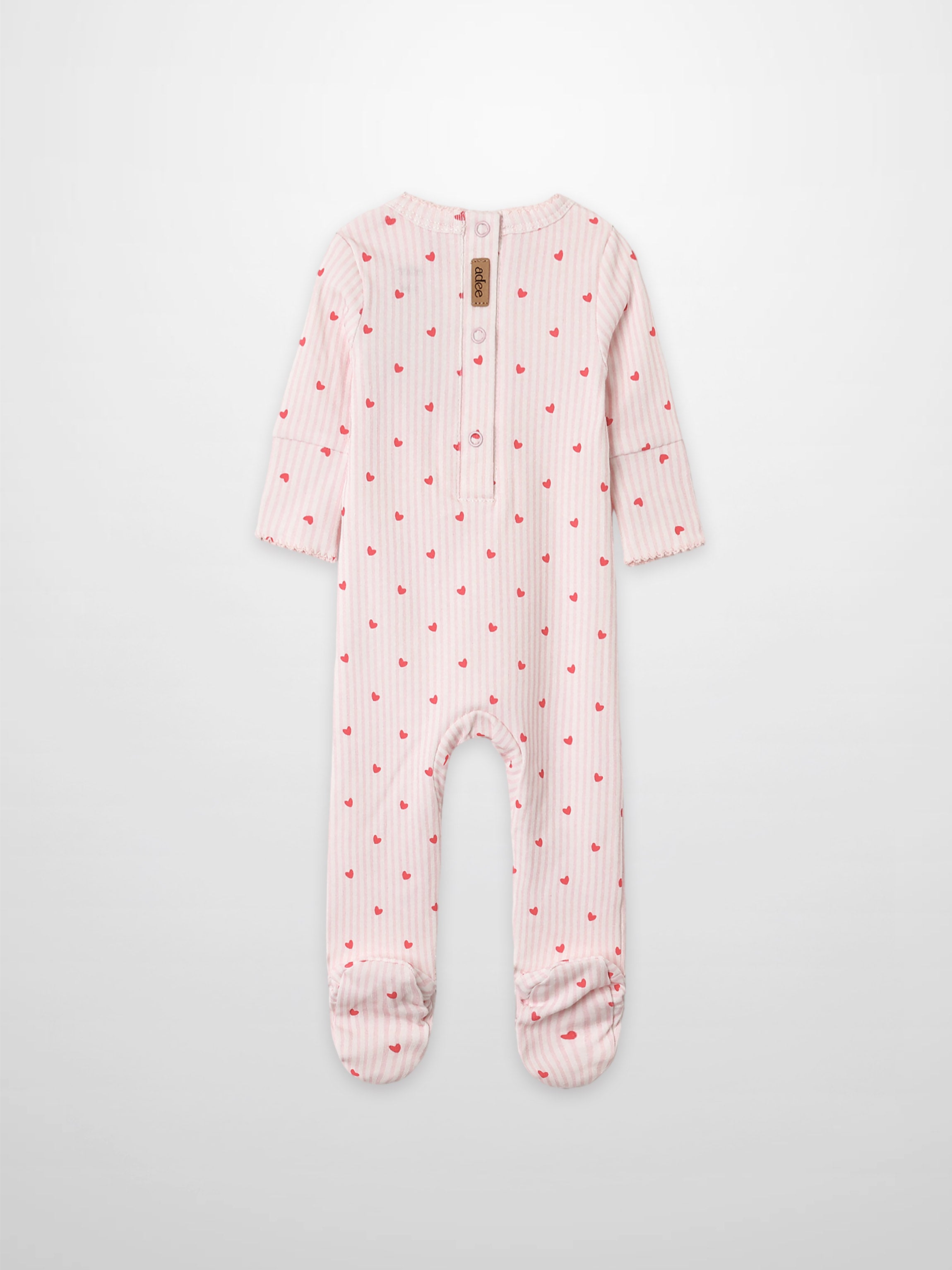 Pink Heart Stretchy with Lace girls&