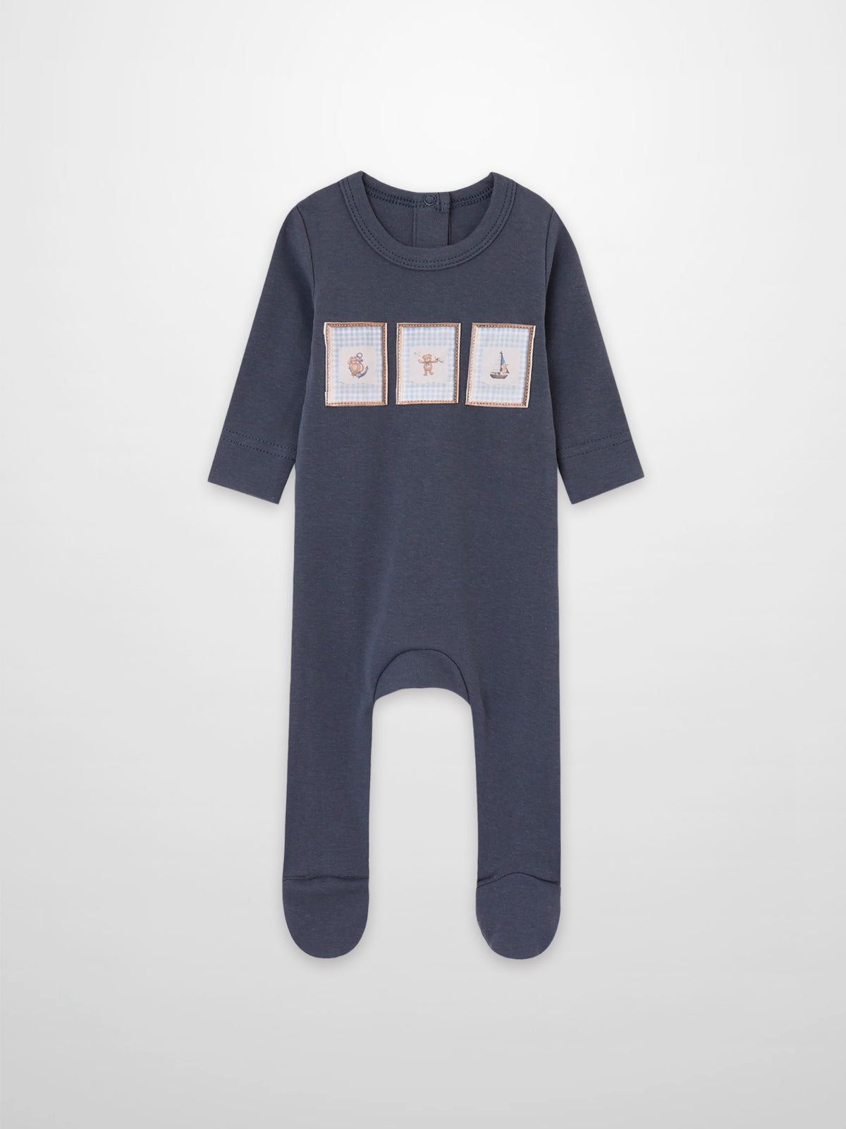 Teddy Frame Stretchy by Adee navy blue boys&