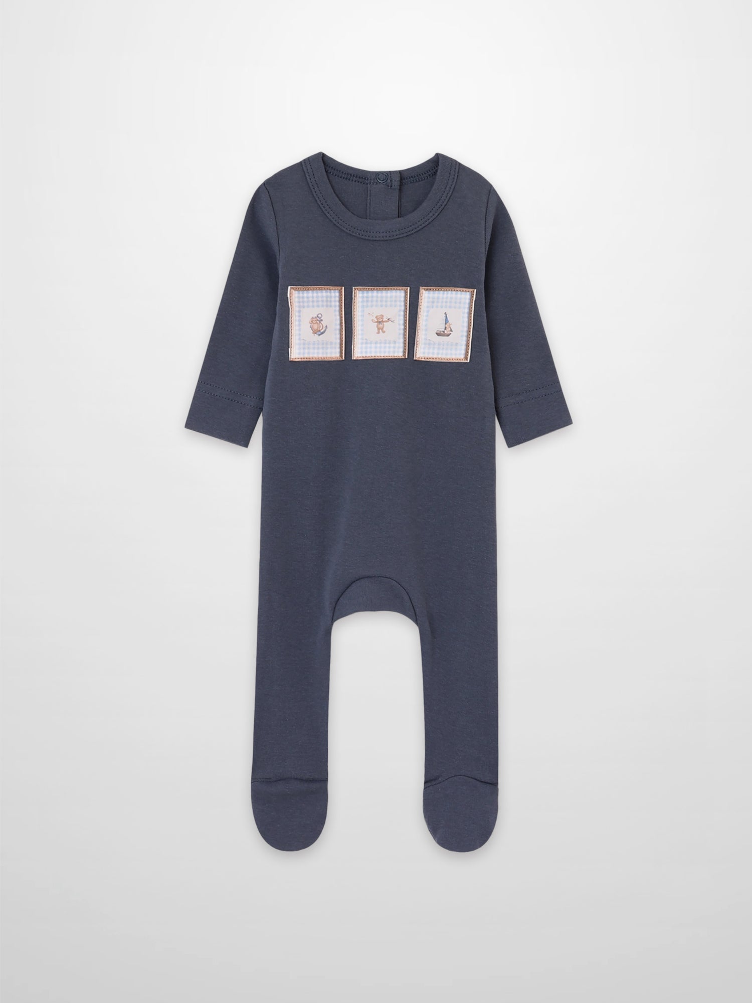 Teddy Frame Stretchy by Adee navy blue boys&
