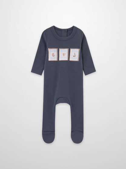 Teddy Frame Stretchy by Adee navy blue boys&