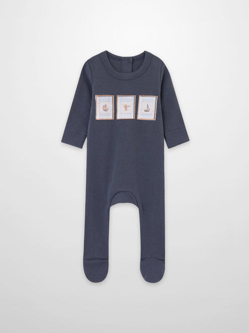 Teddy Frame Stretchy by Adee navy blue boys&
