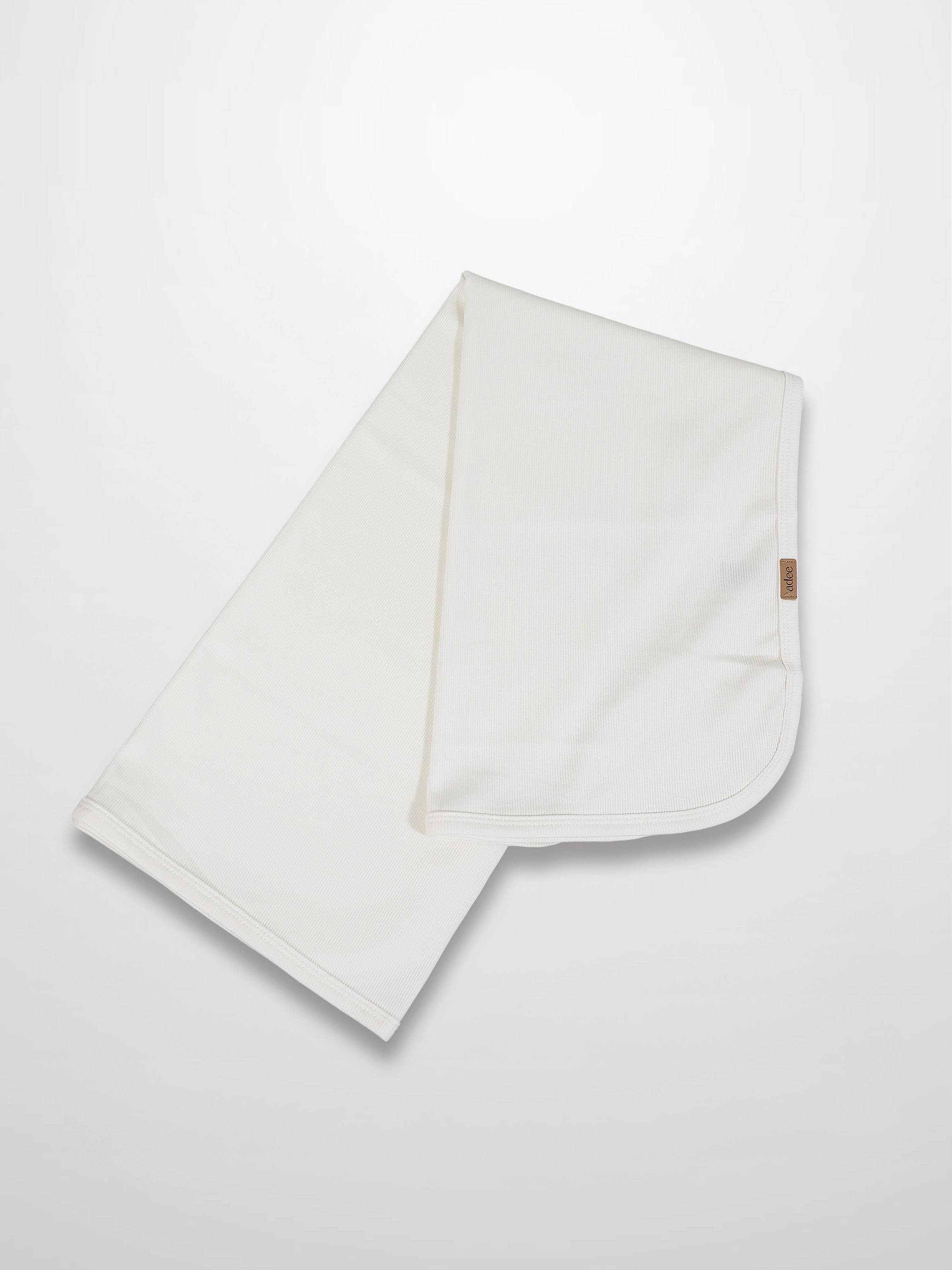 Thin Ribbed Blanket - White