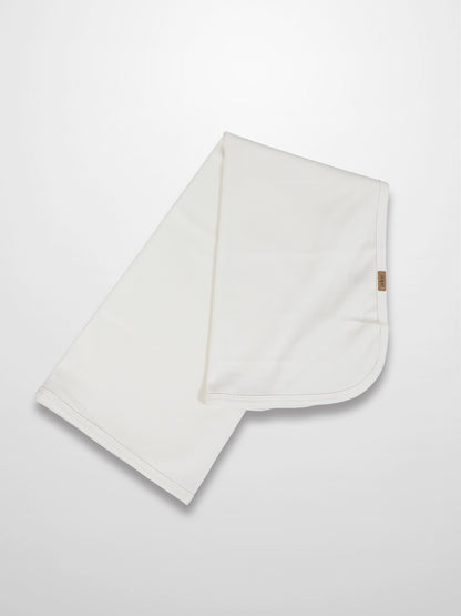 Thin Ribbed Blanket - White