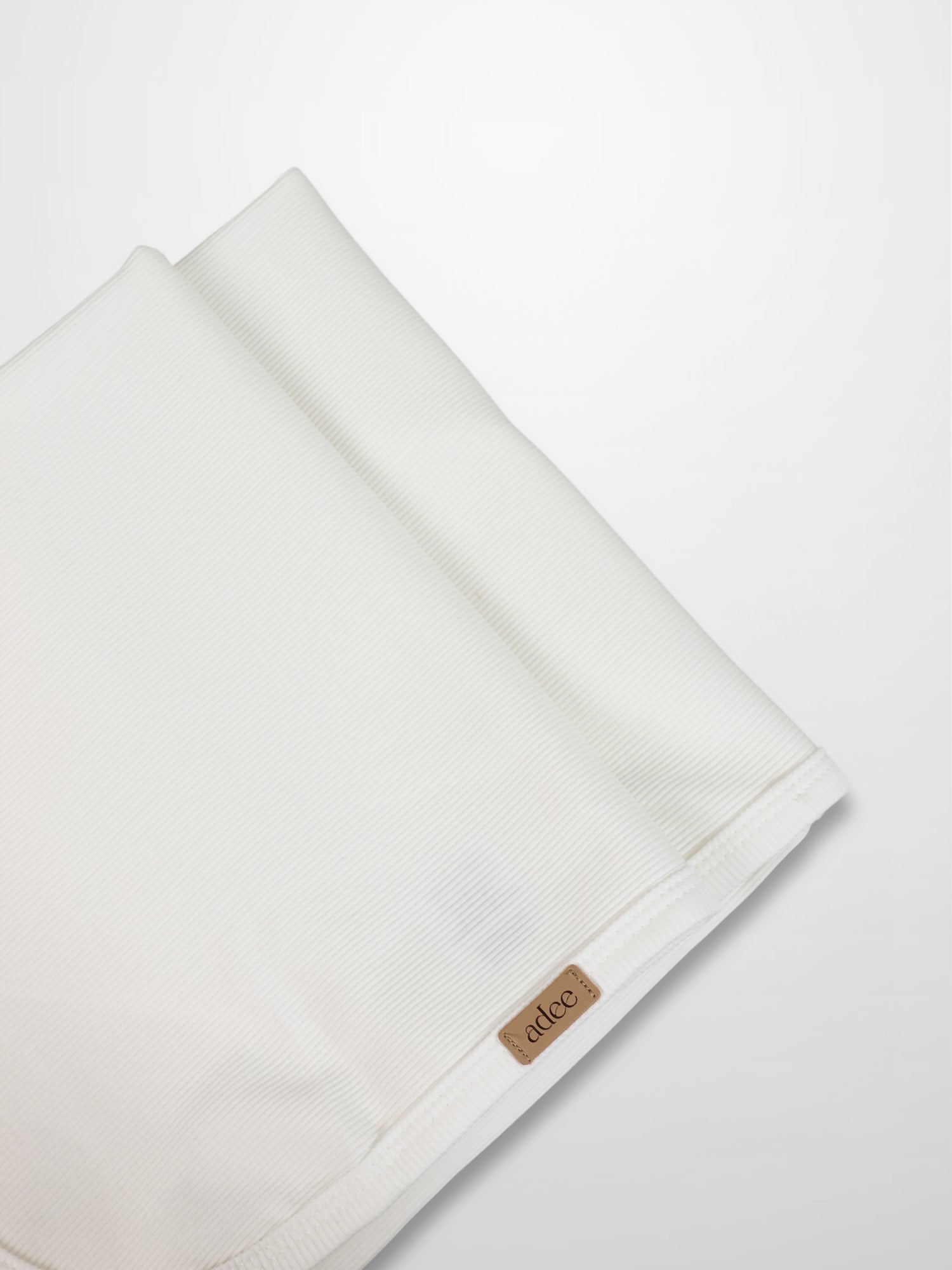 Thin Ribbed Blanket - White