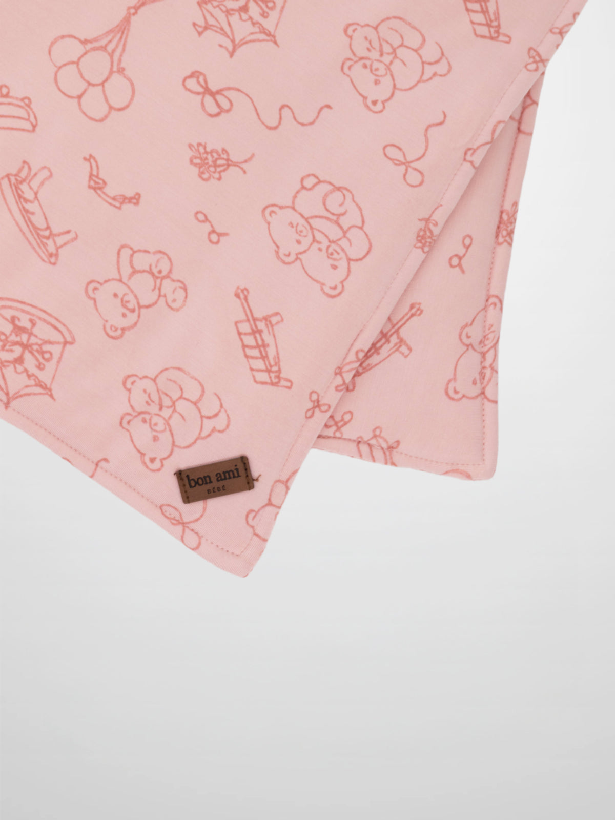 Storybook Lovey with Clip - Pink by Bon Ami; pink girls&