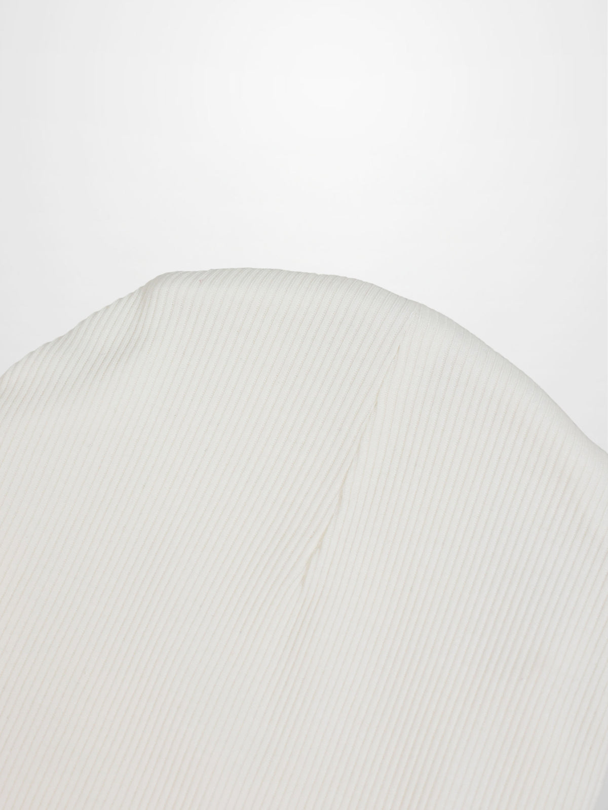 Adee thin ribbed beanie in white, unisex baby/toddler apparel.