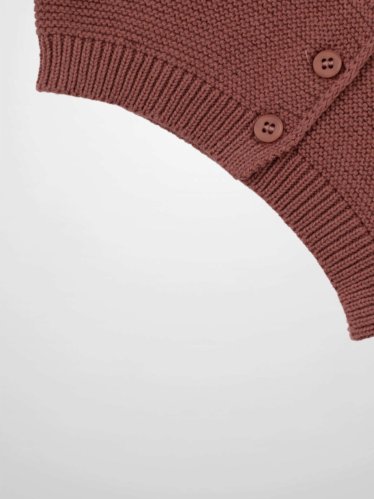 Cropped pink cardigan for girls by Adee, knit fabric with button detail