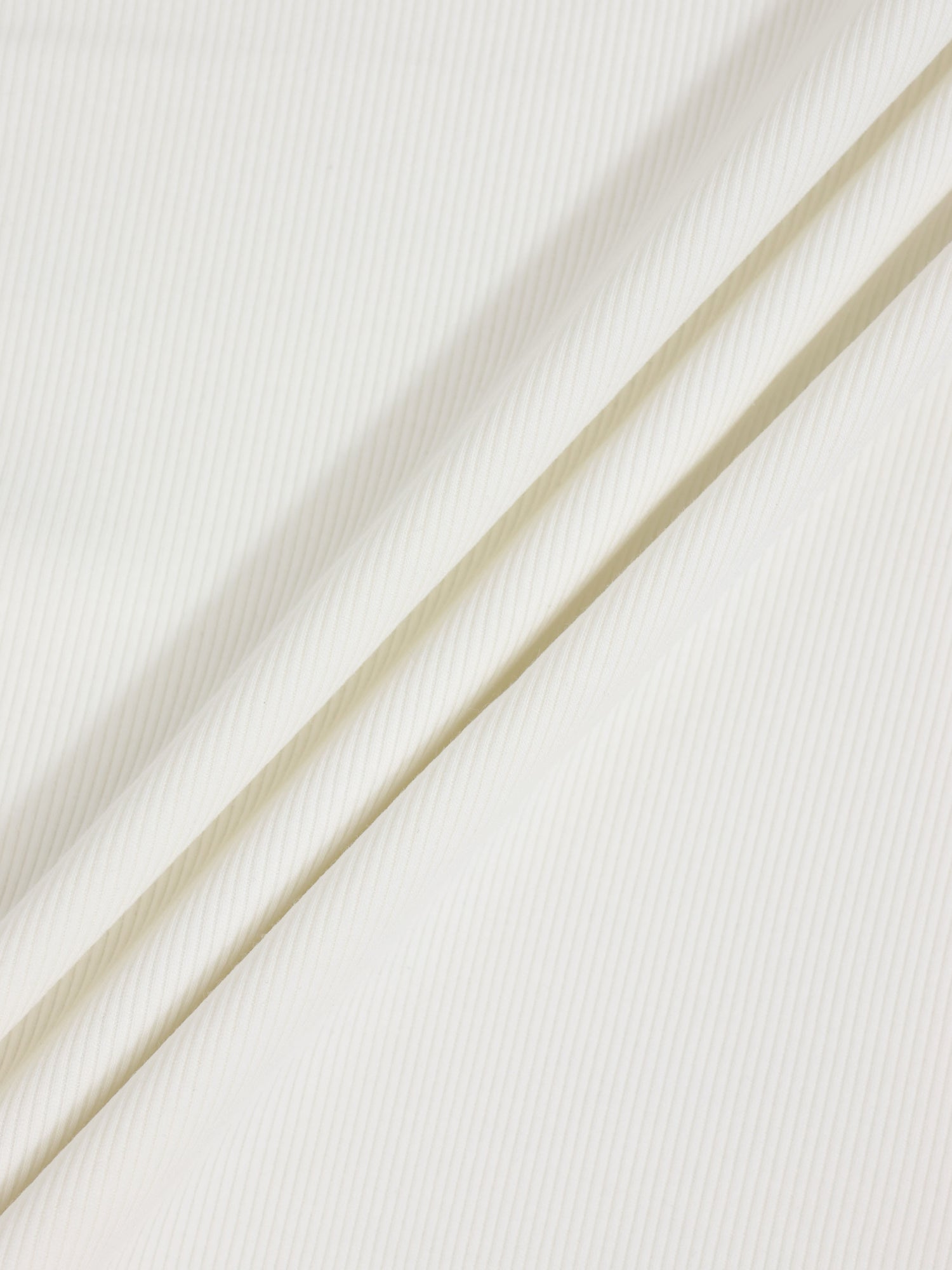 Thin Ribbed Beanie - White