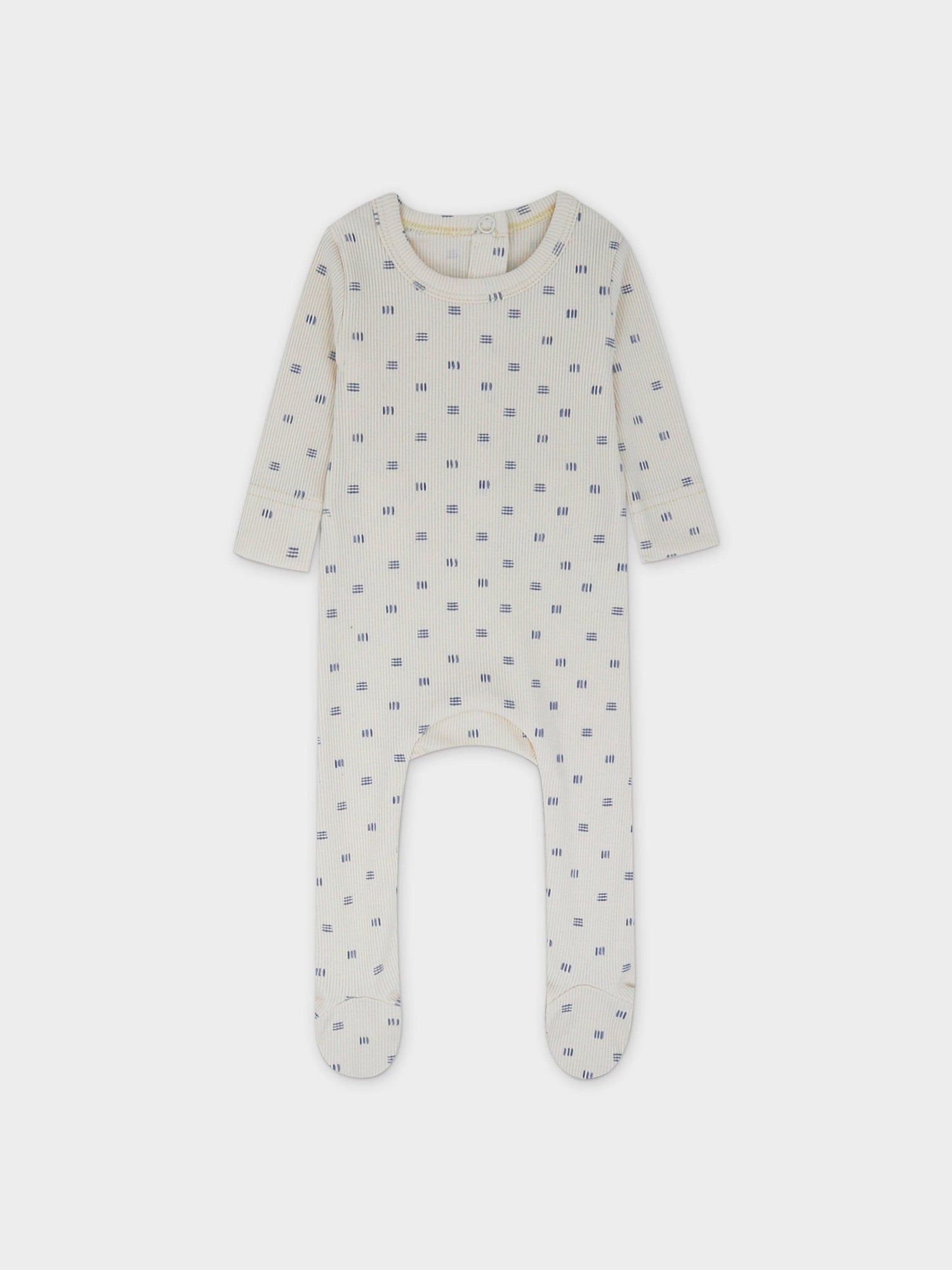 Three Line Layette Set-Blue