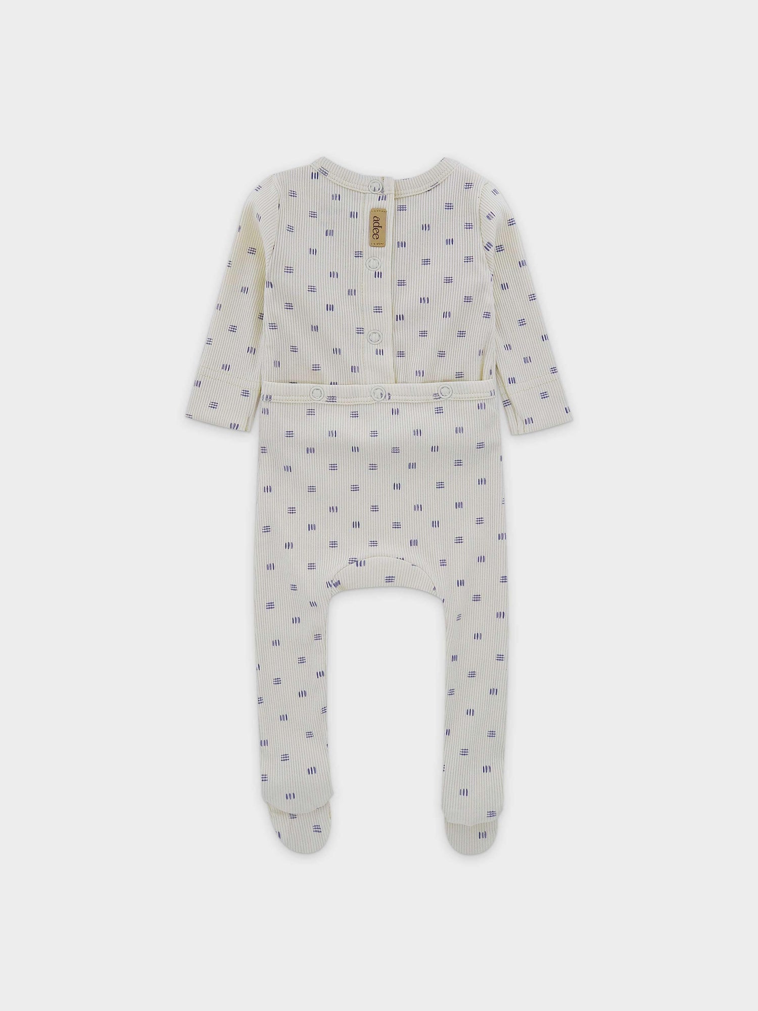 Three Line Layette Set-Blue