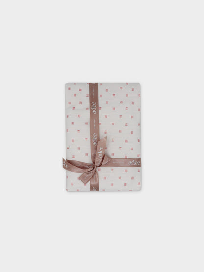 Three Line Layette Set-Pink