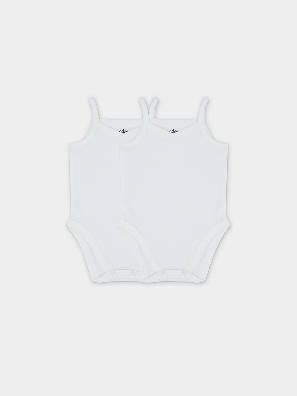 V-Neck Undershirt 3-pack; white Adee boys undershirts, 2 shown.