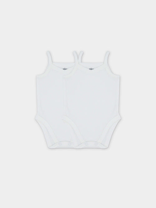 V-Neck Undershirt 3-pack; white Adee boys undershirts, 2 shown.