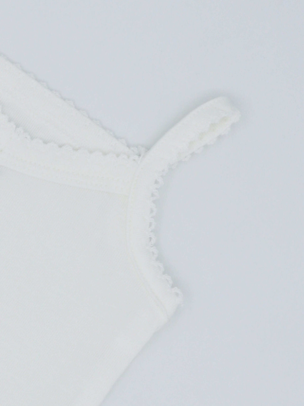 V-Neck Lace Undershirt for Girls, Adee, white, 3-pack