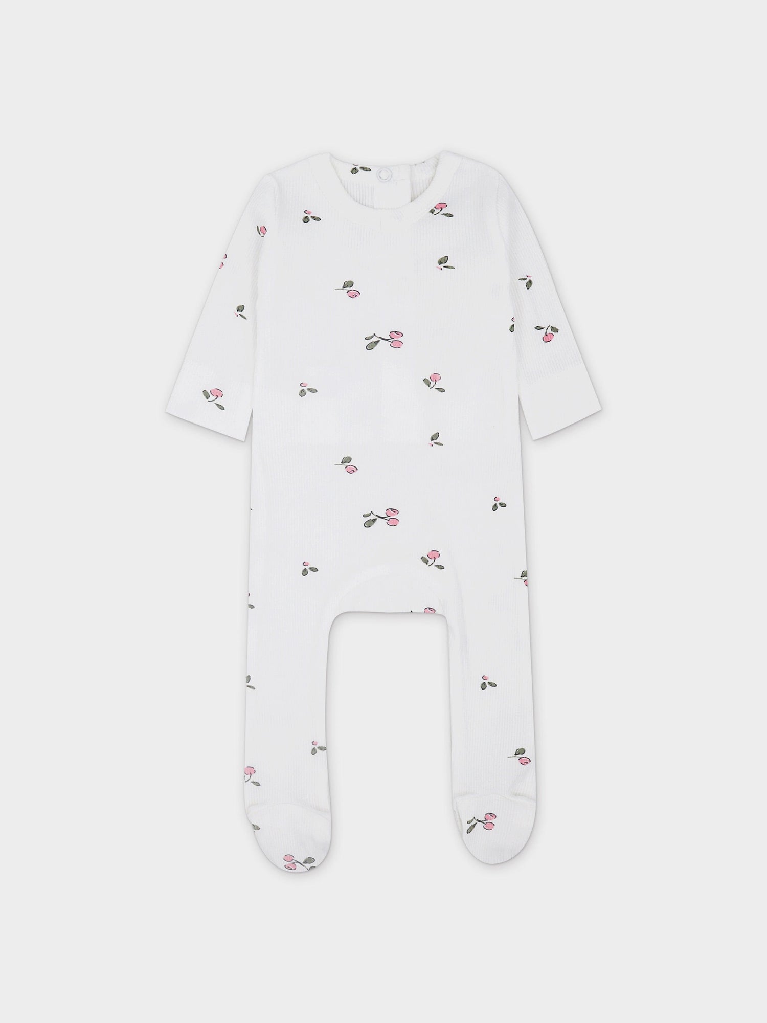 Cherry V-Neck Layette Set-Pink