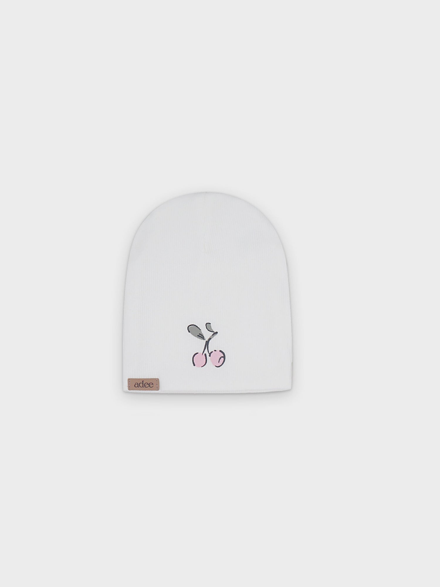 Cherry V-Neck Beanie-Pink