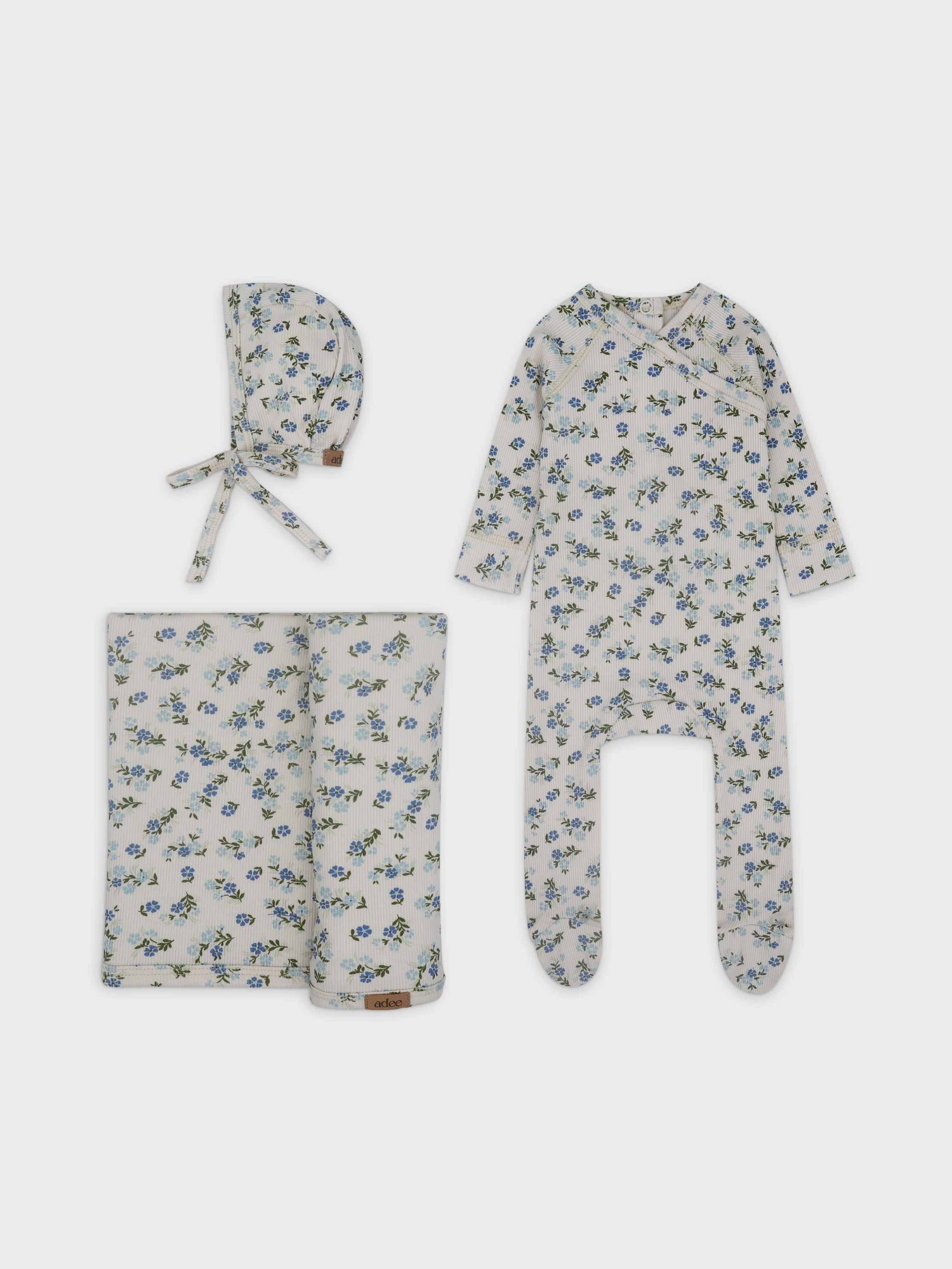 Garden Layette set-Blue