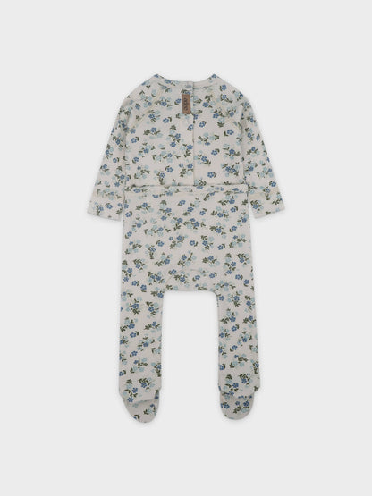 Garden Print-stretchy-Blue