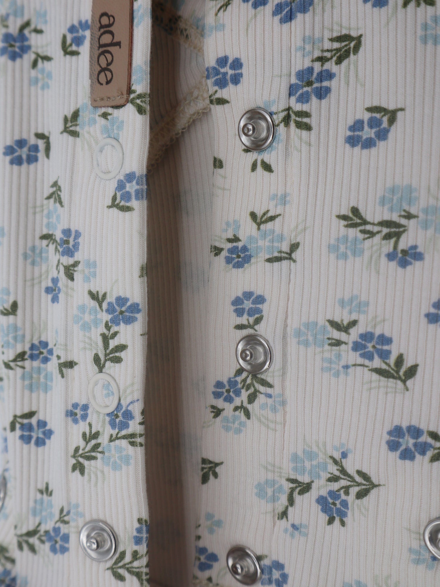 Garden Print-stretchy-Blue