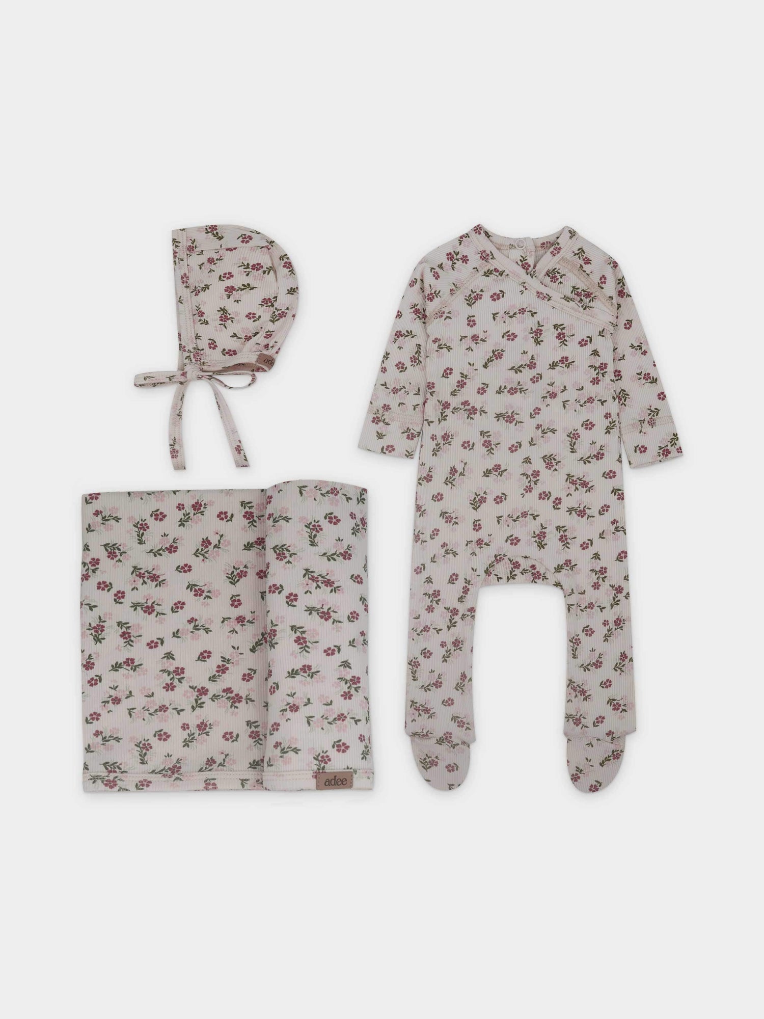 Garden Layette set-Pink