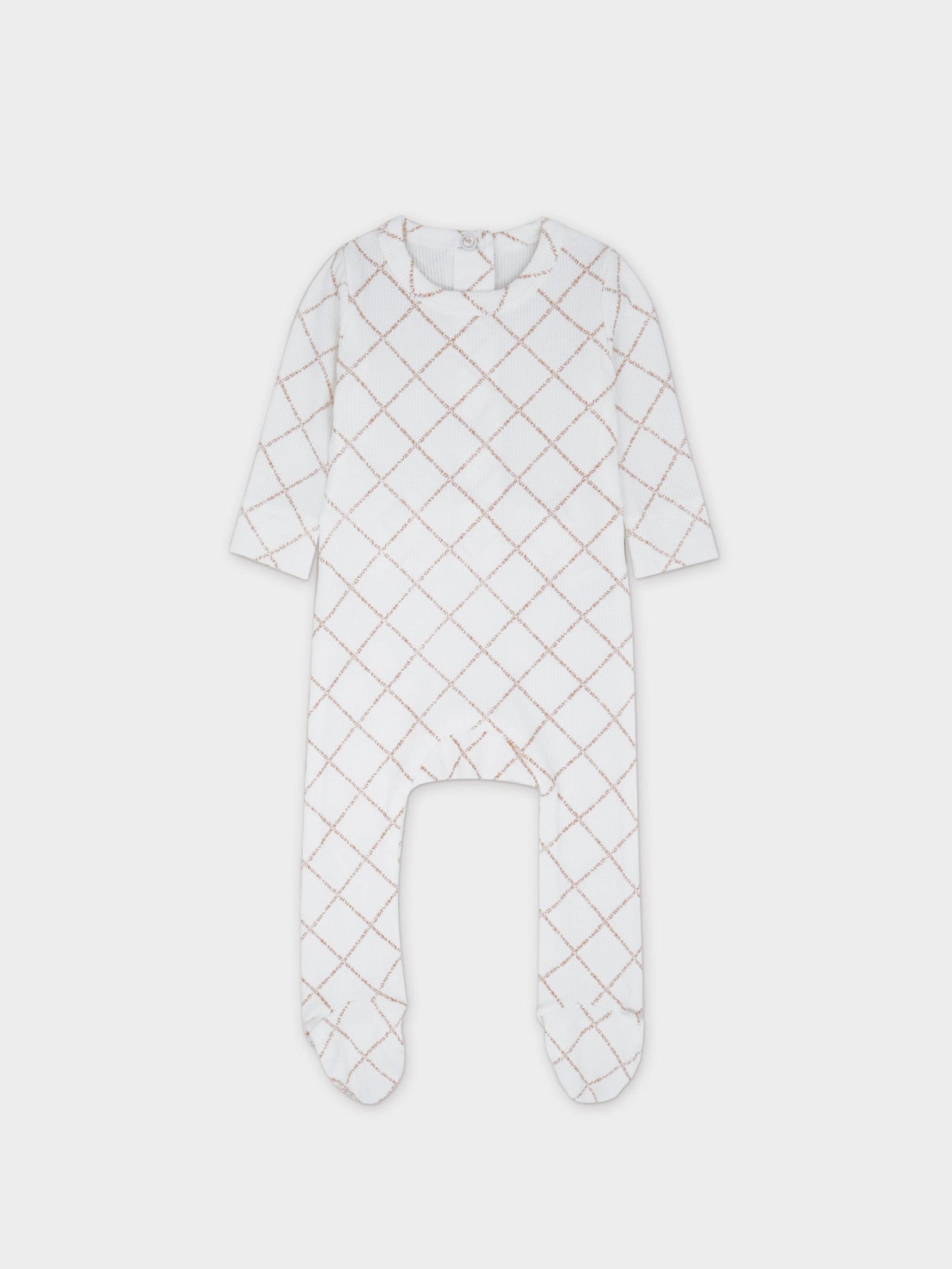 Diamond Feather Print Layette set- Pink