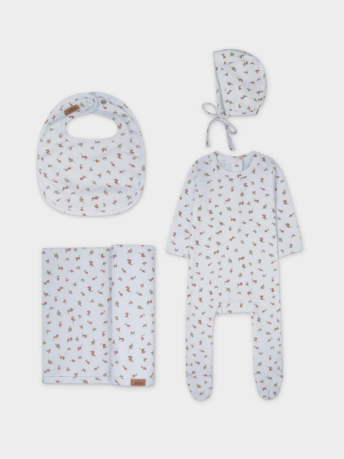 Rose Layette Set-Pink