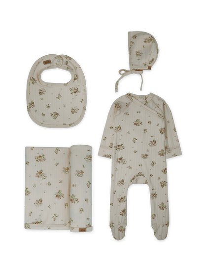 Bouquet Print Layette Set