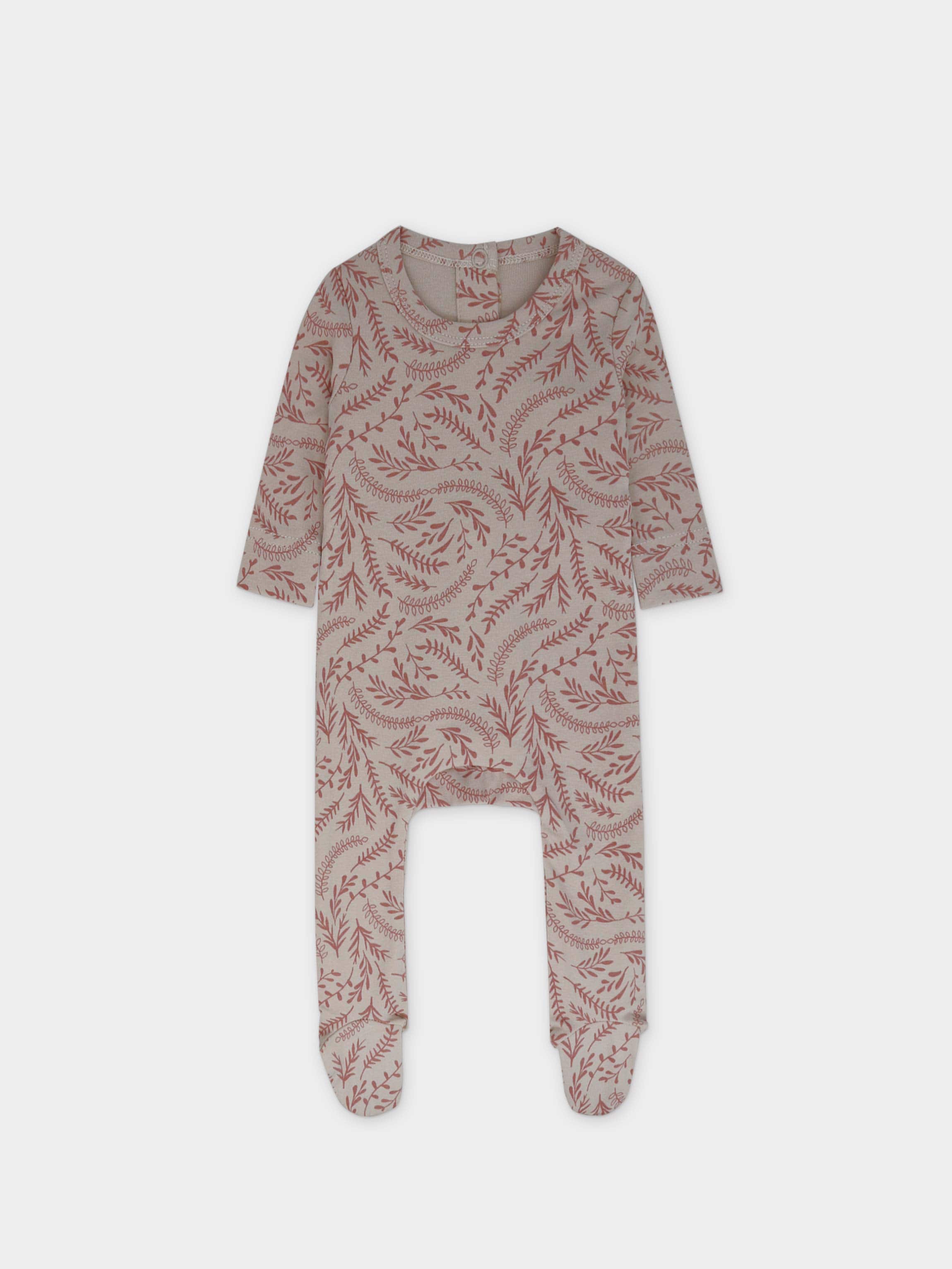 Paisley print Layette Set-Pink