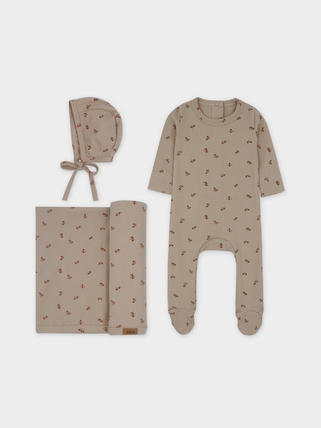 Baby Buds Layette Set-Red