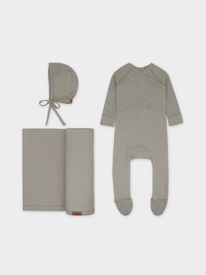 Pointelle Layette Set-Ivory