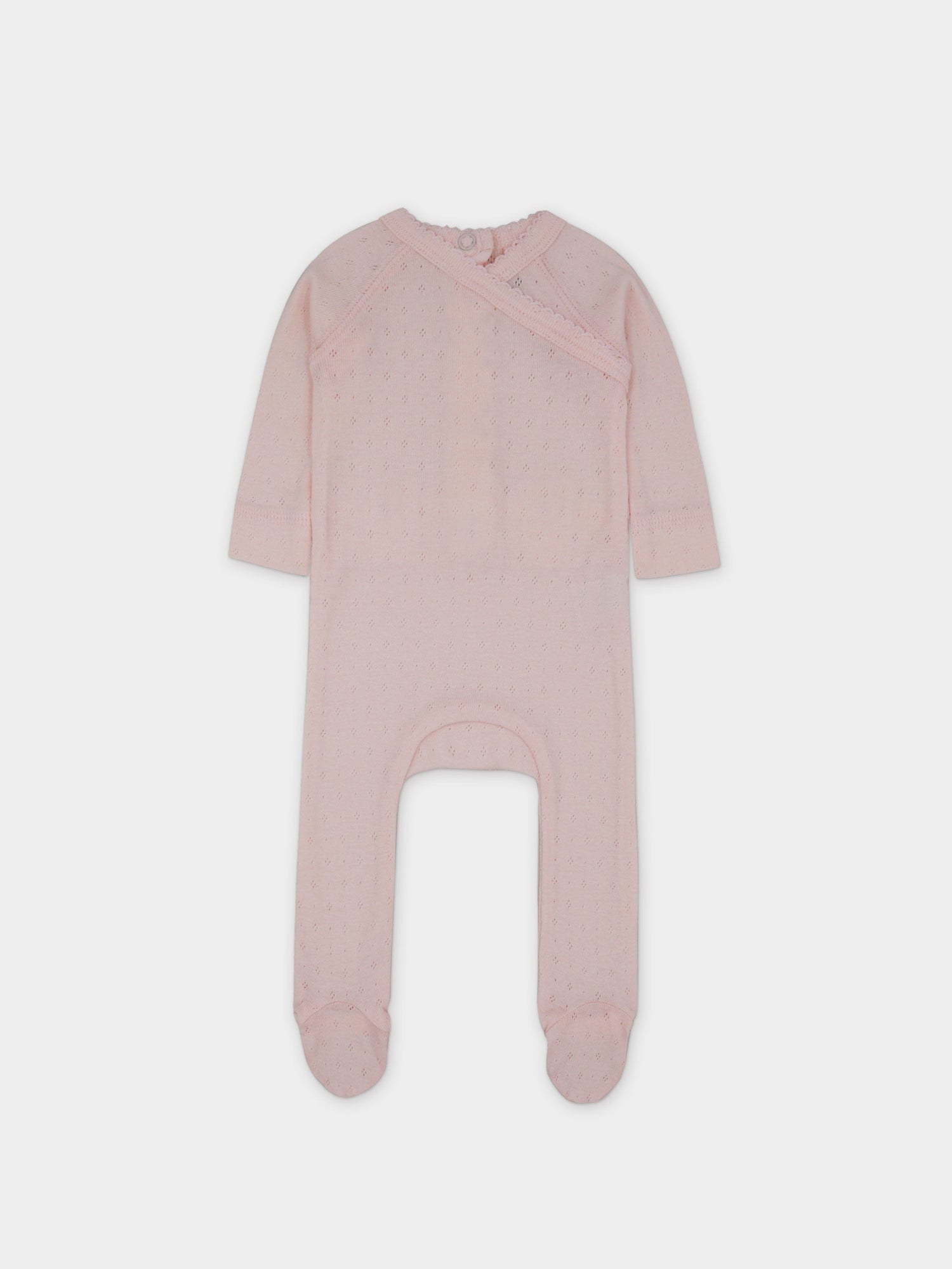 Pointelle Layette Set-Pink