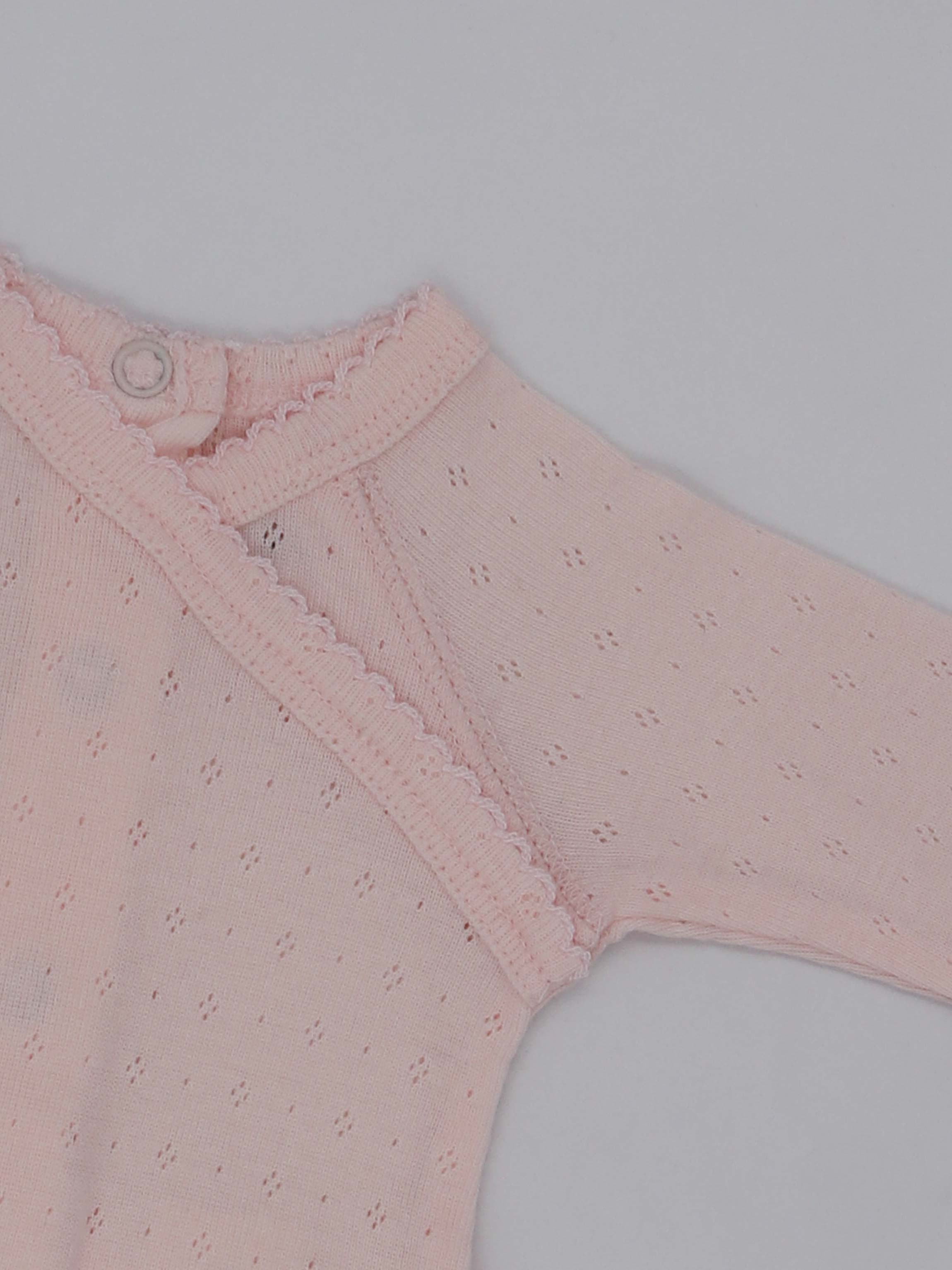 Pointelle Layette Set-Pink