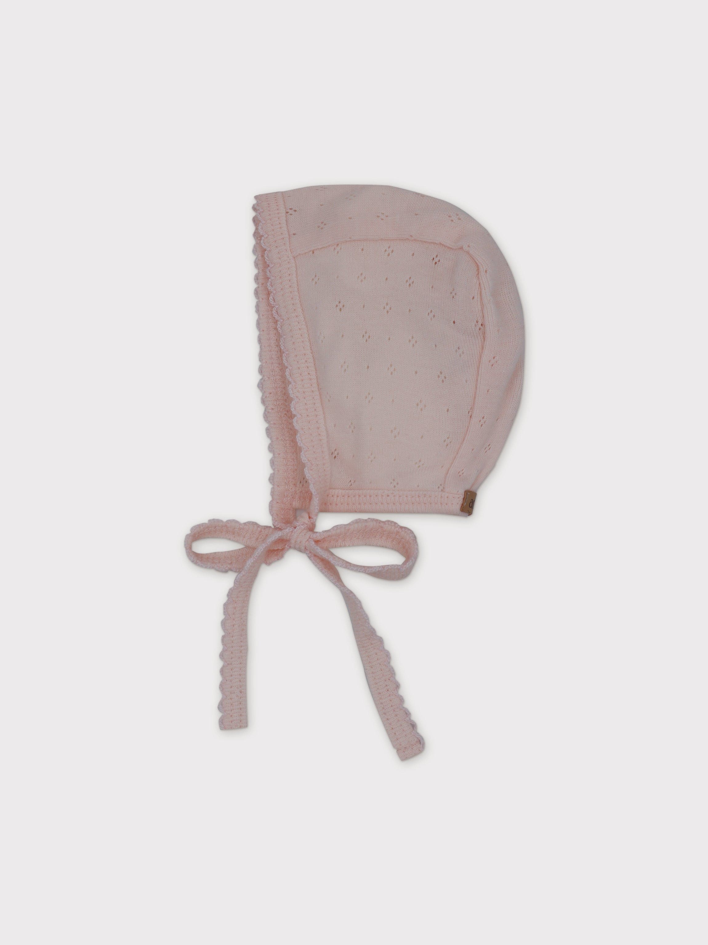 Pointelle Bonnet-Pink