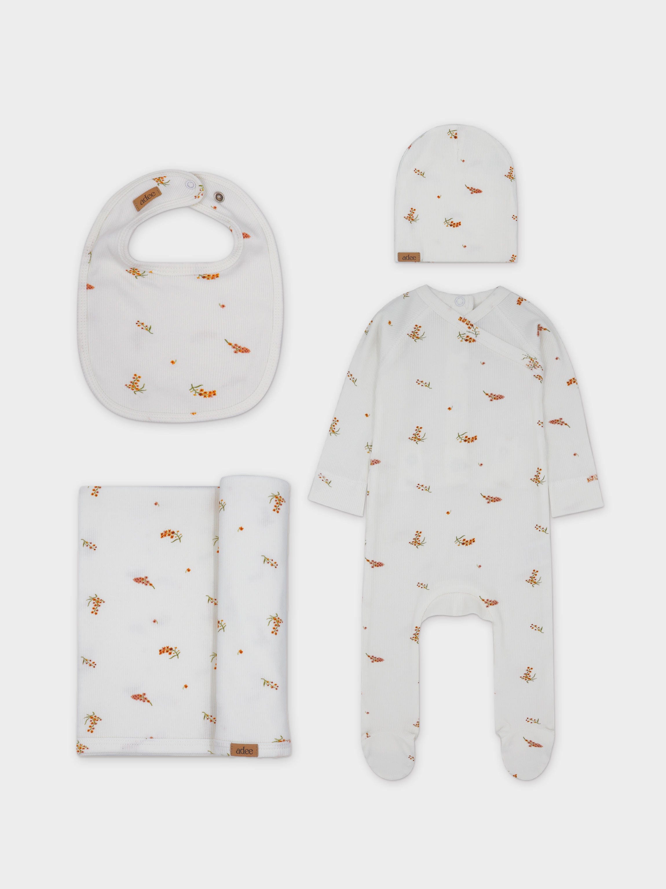 Poppy Print Layette set