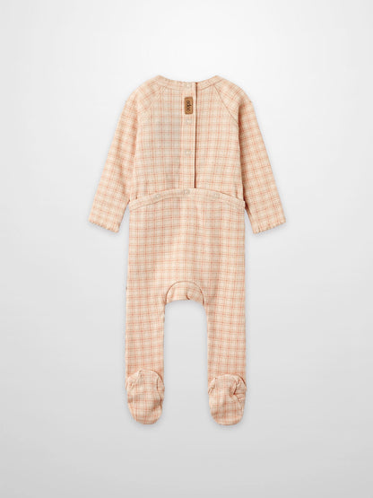 Adee Oatmeal Grid Stretchy girls&