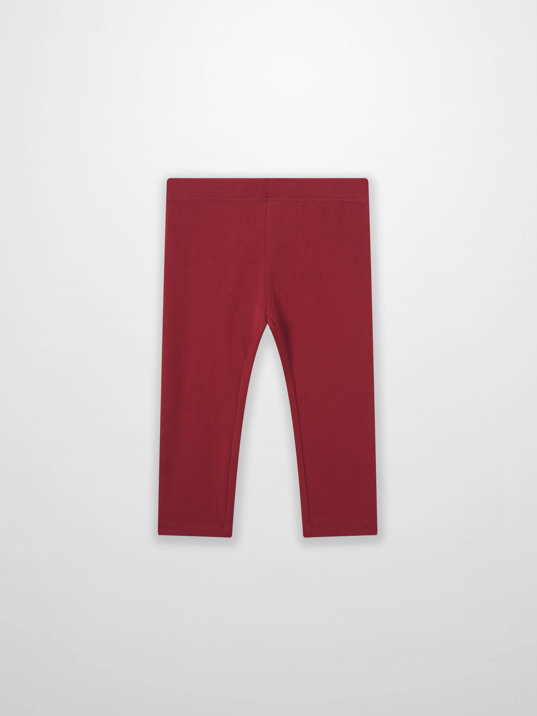 Non Ribbed Leggings - Red, Adee brand; unisex full-length bottoms