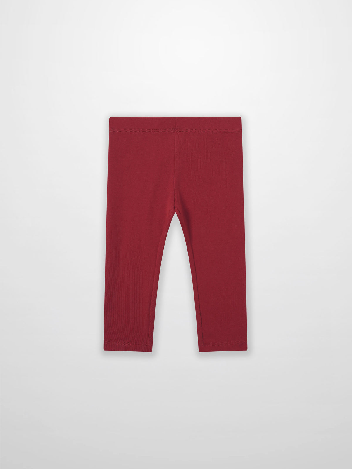Non Ribbed Leggings - Red, Adee brand; unisex full-length bottoms