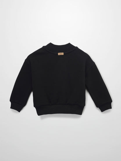 Embroidered Bunny Sweatshirt - Pink